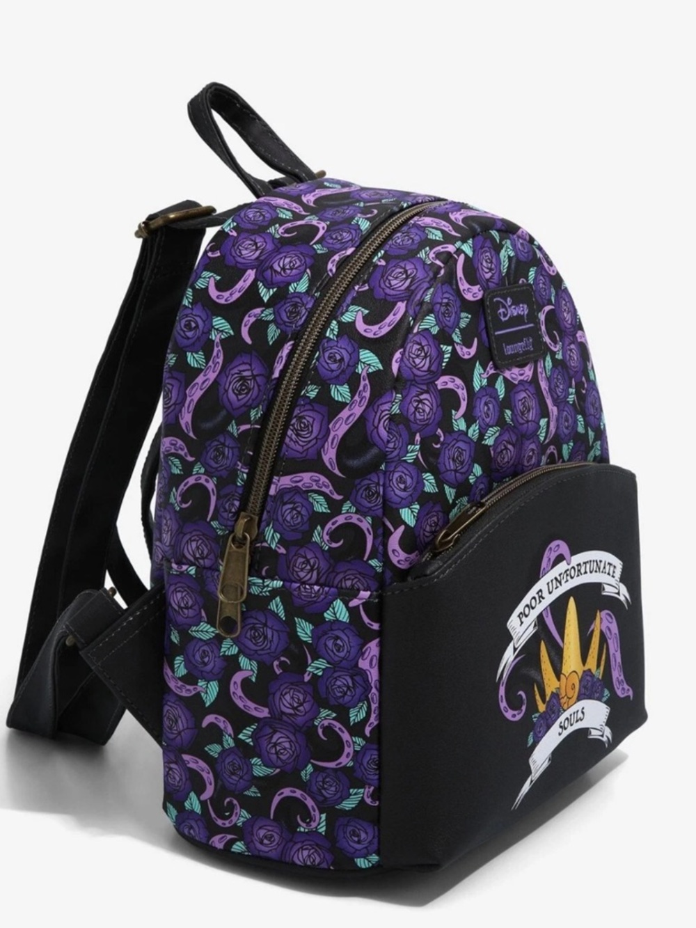 Loungefly Disney The Little Mermaid Ursula Roses Mini Backpack - Picture 2 of 4